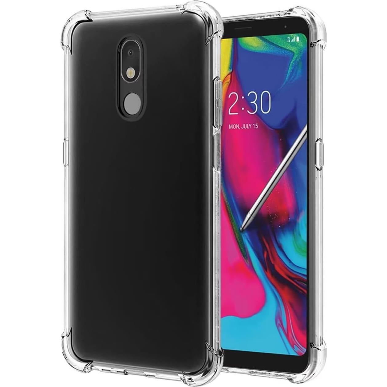 Funda Bumper Flexible Claro TPU para LG Stylo 4 y Q Stylus