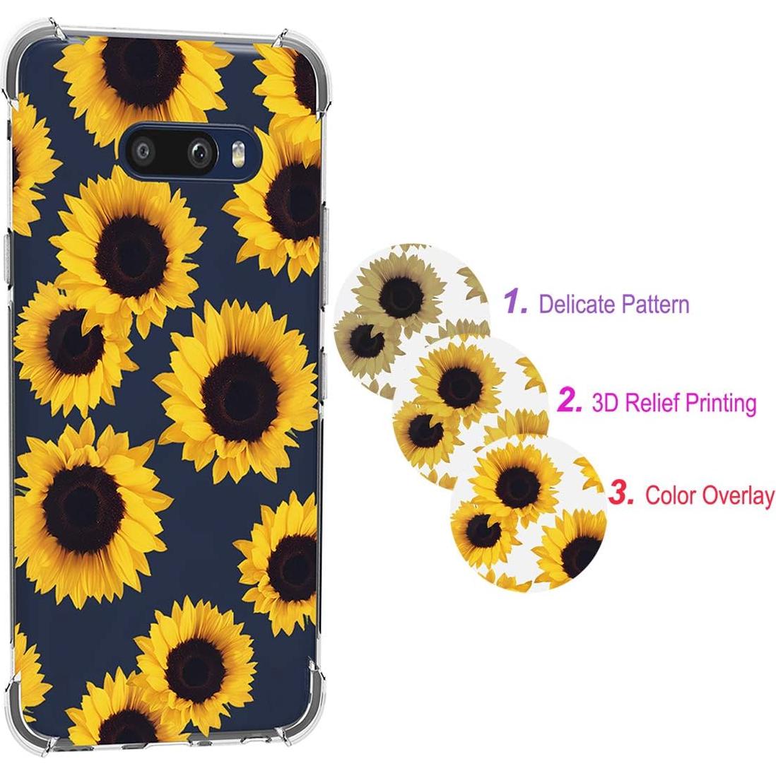 Funda TPU Transparente LG G8X ThinQ/V50S ThinQ Girasol