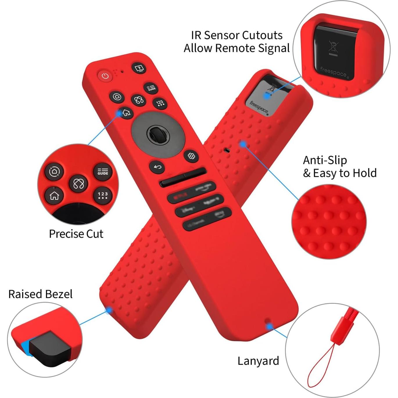 Funda de Silicona Hi Color para Control Remoto LG MR25GA Azul