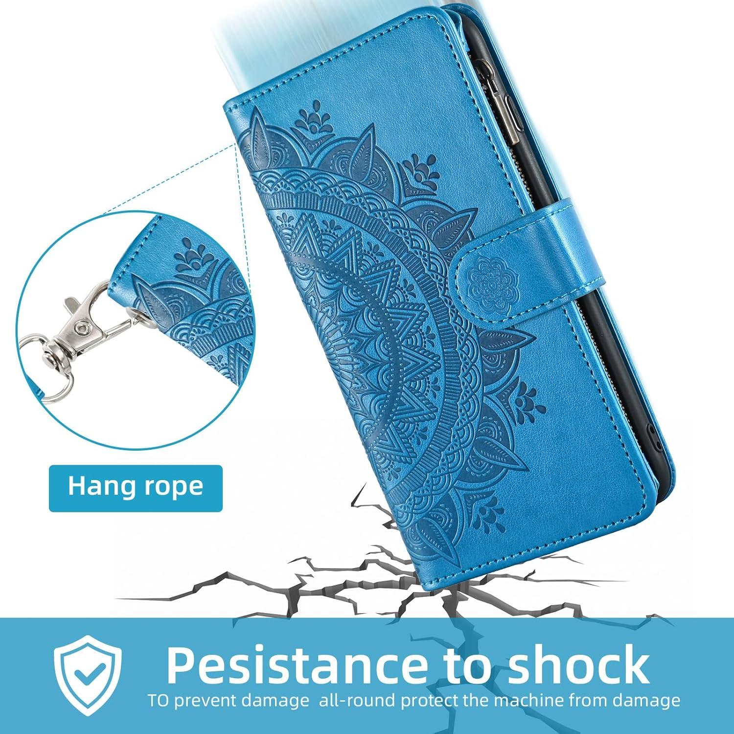 Funda LG Aristo 2/3 Plus con Protector y Soporte Azul