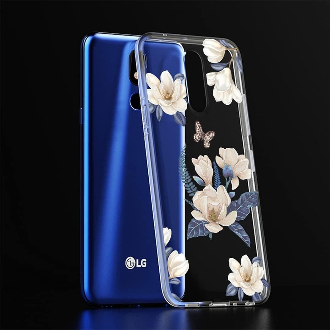 Funda Protectora TPU para LG Stylo 4/4 Plus/Q Stylus - Flor Blanca