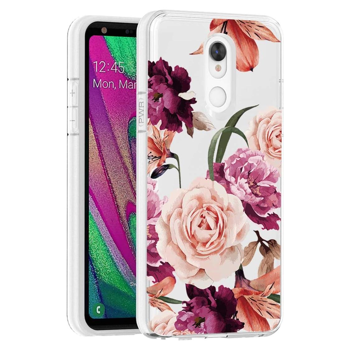 Funda TPU Transparente Floral para LG Stylo 5/5X/5V - Ueokeird