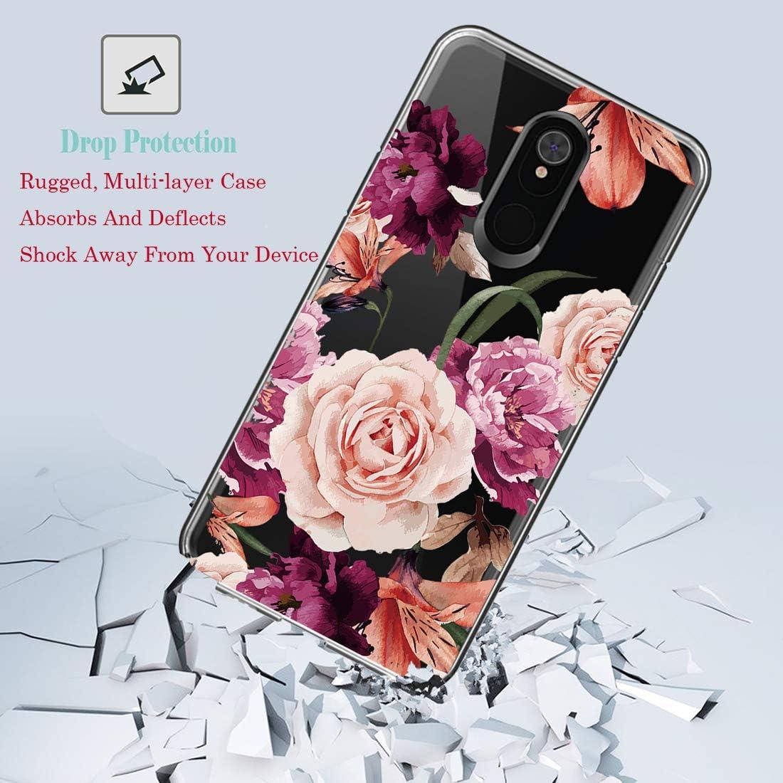 Funda TPU Transparente Floral para LG Stylo 5/5X/5V - Ueokeird