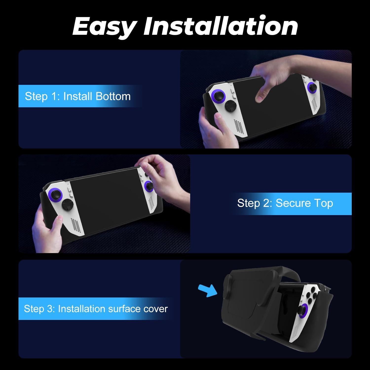 Funda Protectora JDDWIN para ASUS Rog Ally 2023 - Negra