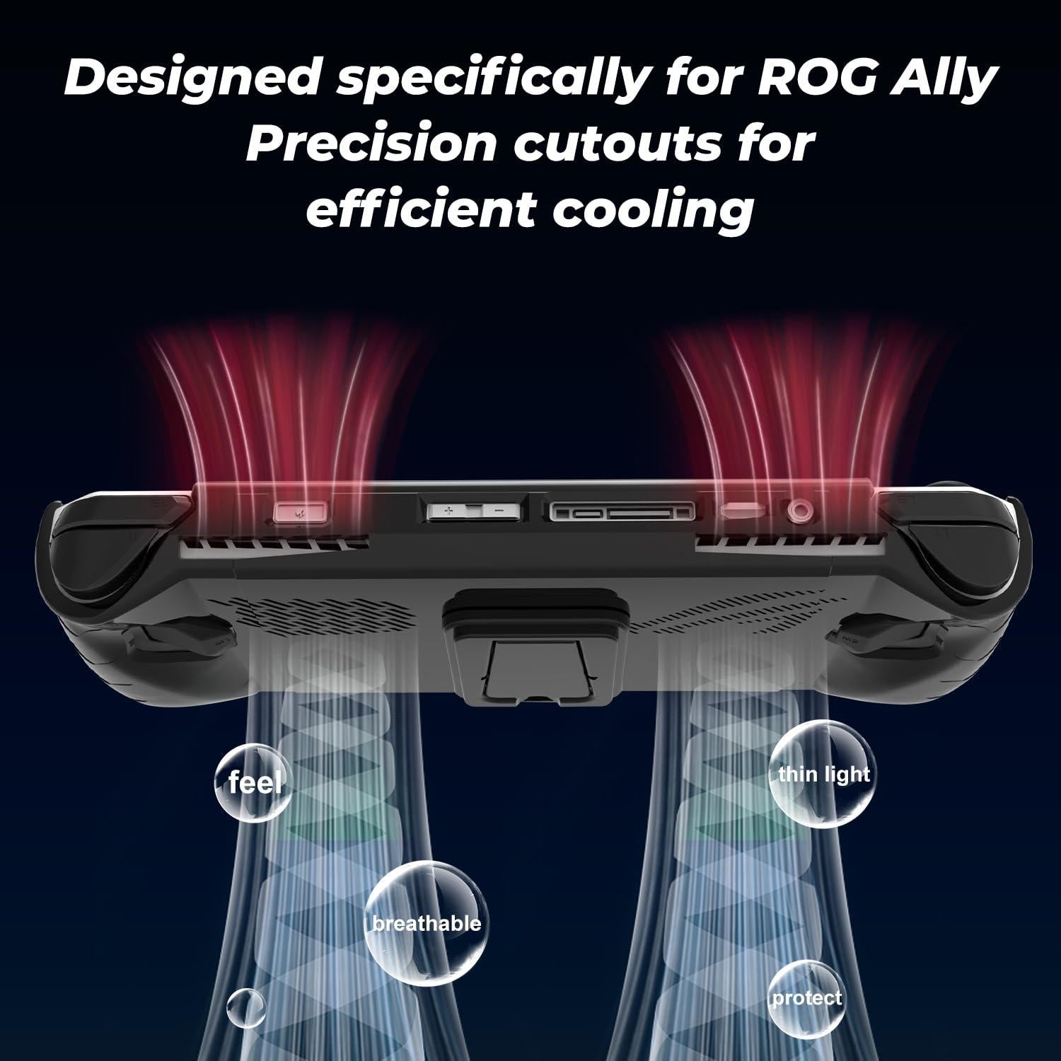 Funda Protectora JDDWIN para ASUS Rog Ally 2023 - Negra