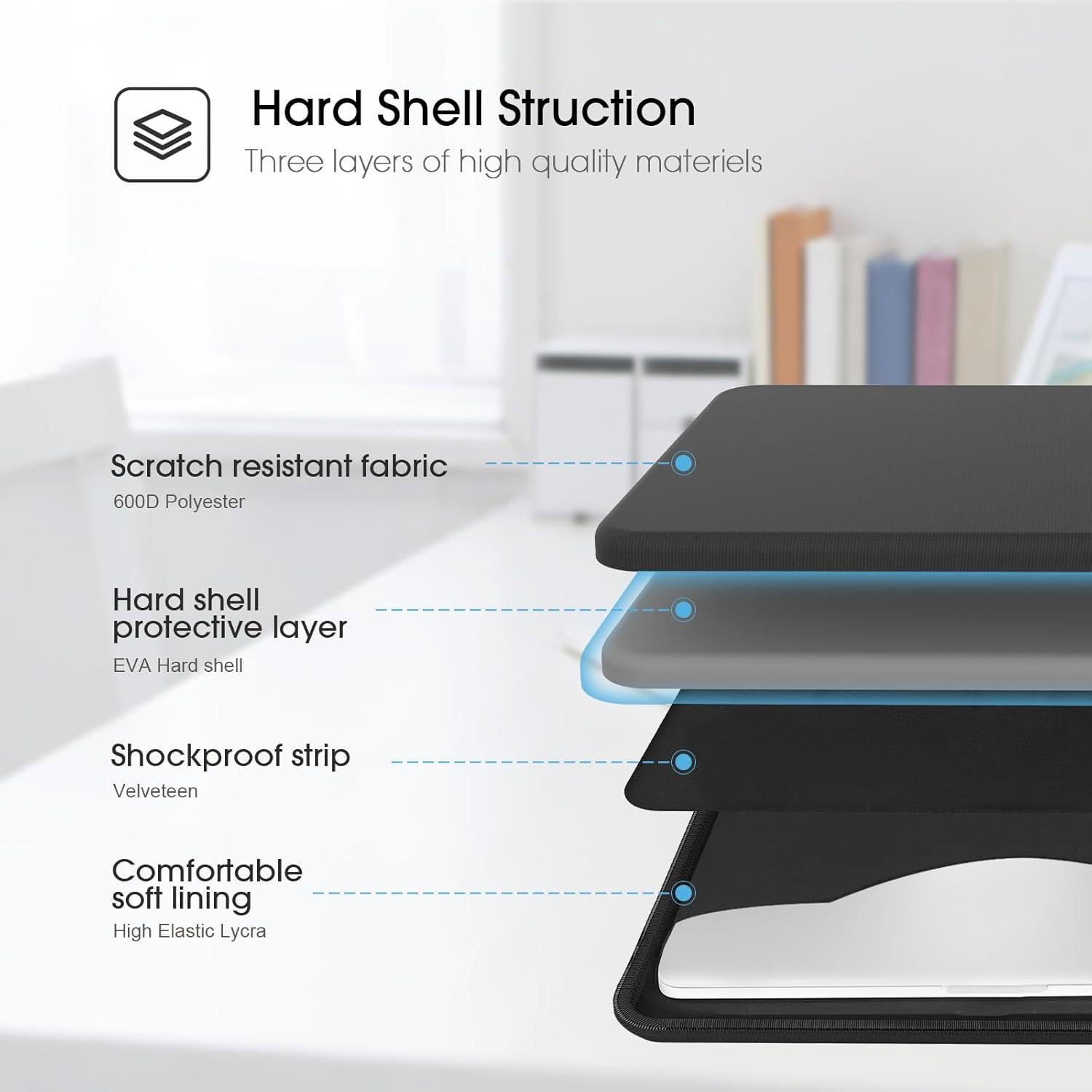 Funda Dura Smatree para Laptop 16" Resistente al Agua y Golpes