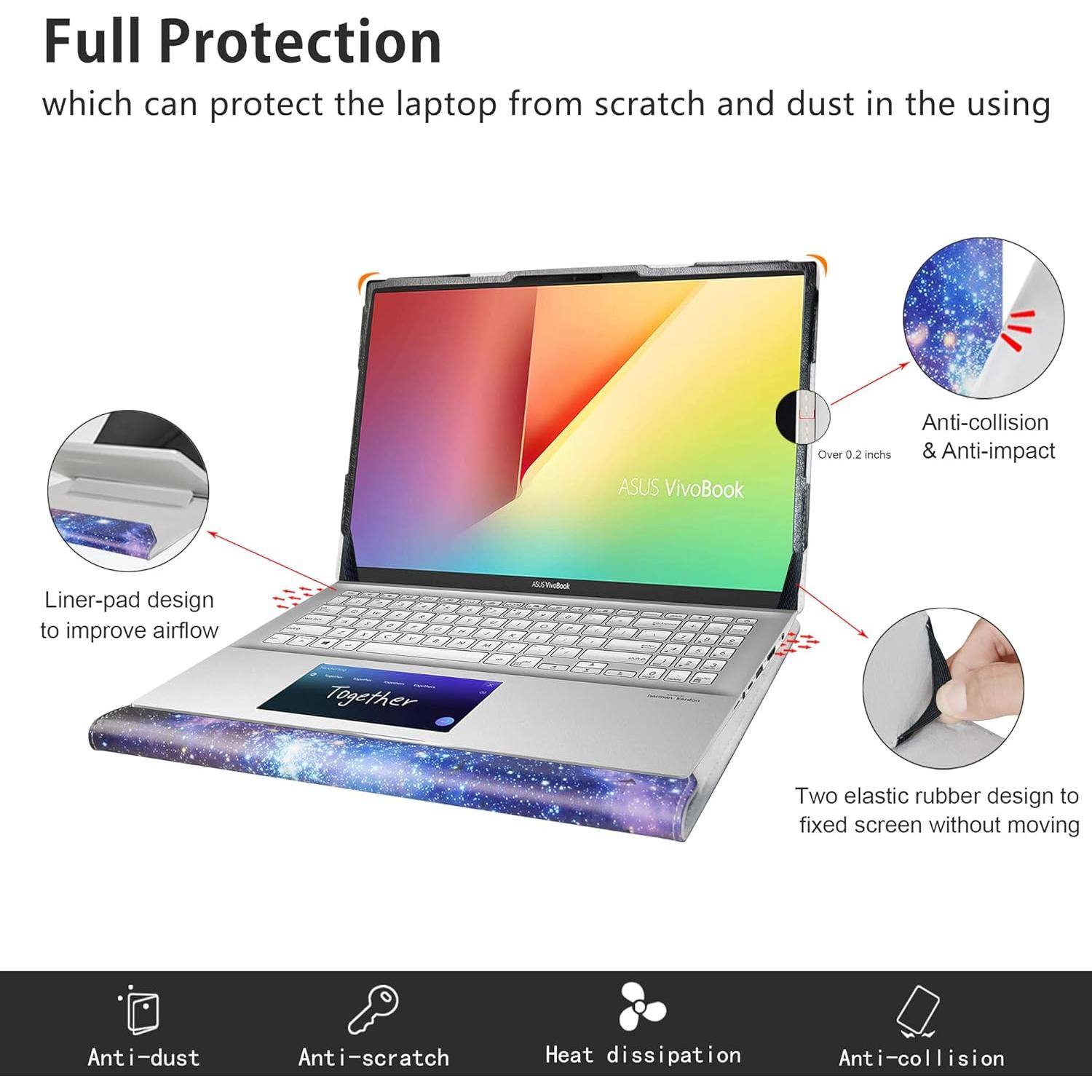 Funda Protectora Alapmk para Laptop 15.6" Asus y Lenovo