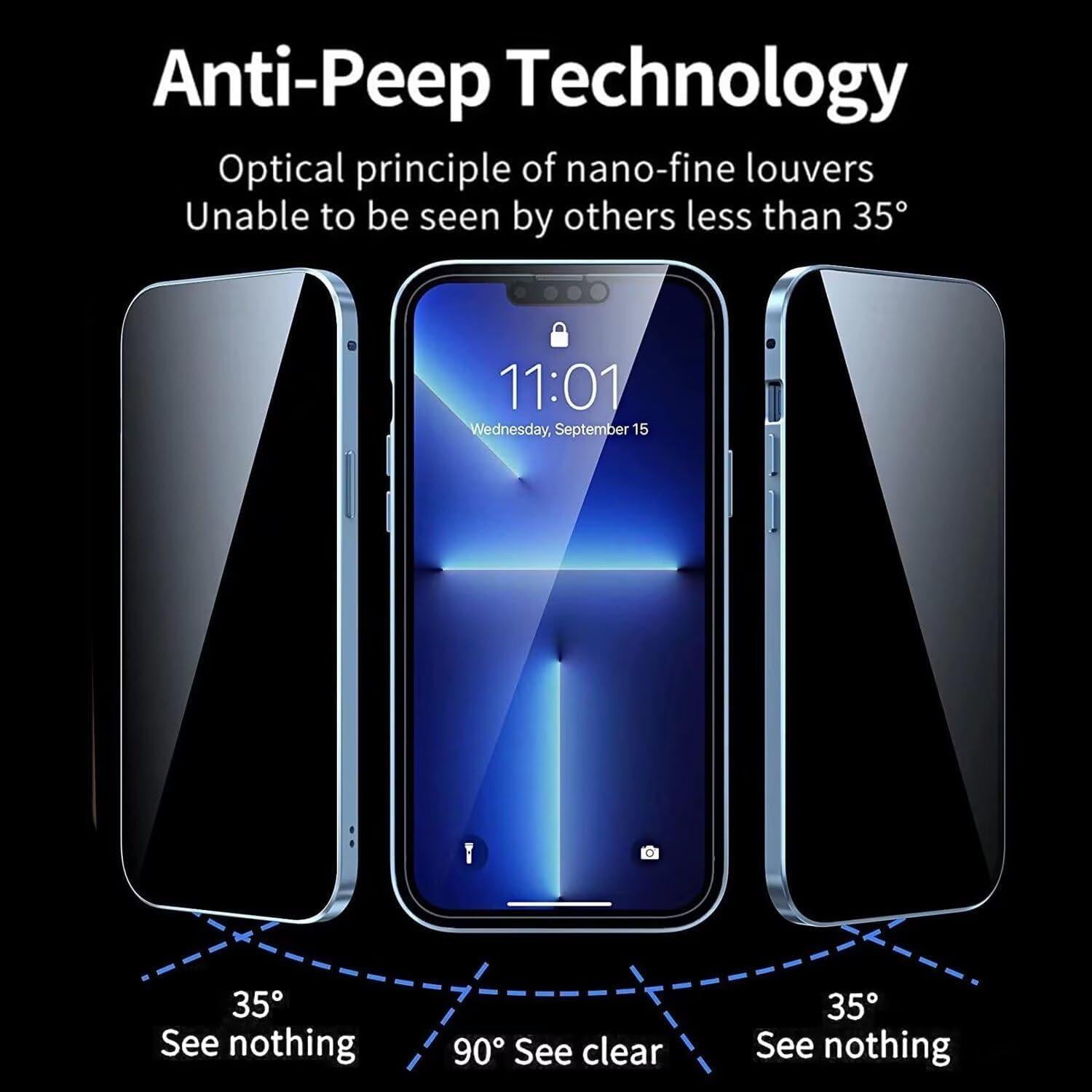 Funda Magnética Anti Mirada Yoursea para Honor 400 Pro Negro