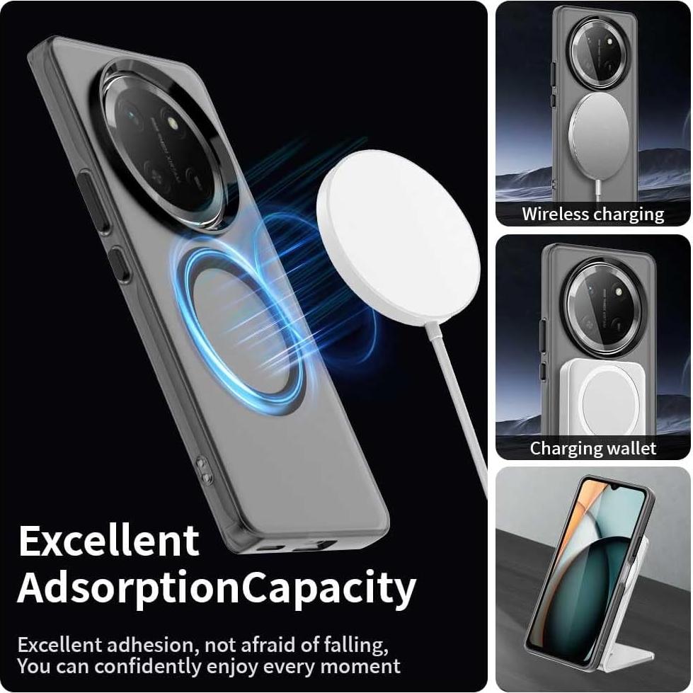 Funda Magnética Honor X9c 5G Negra - Carga Inalámbrica