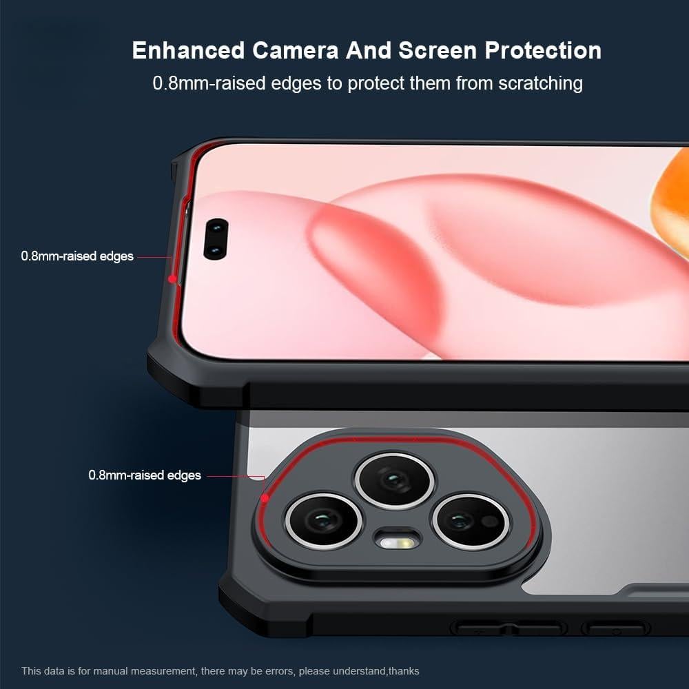 Funda Honor 400 Pro TPU Militar Translúcida con Airbag