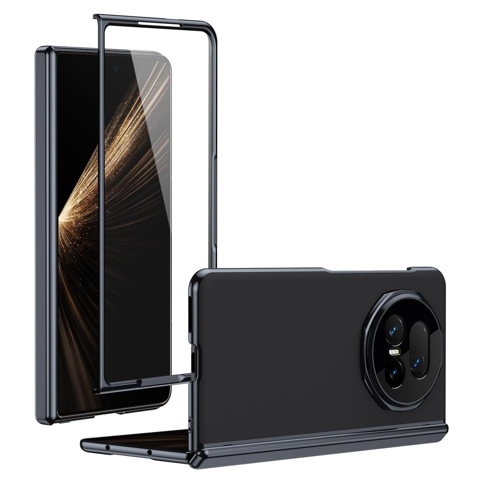 Funda Flip Honor Magic V5 con Protector de Pantalla - Negro