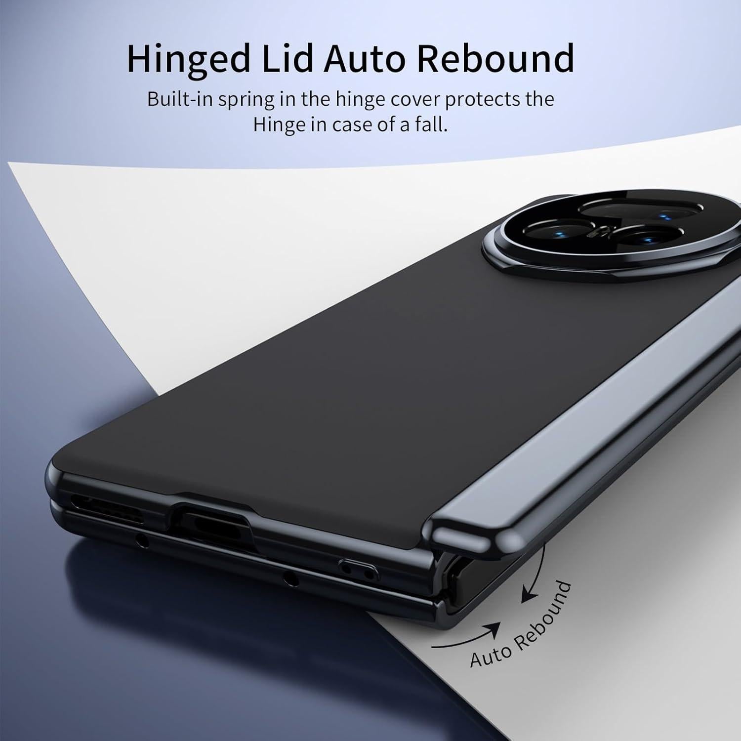 Funda Flip Honor Magic V5 con Protector de Pantalla - Negro