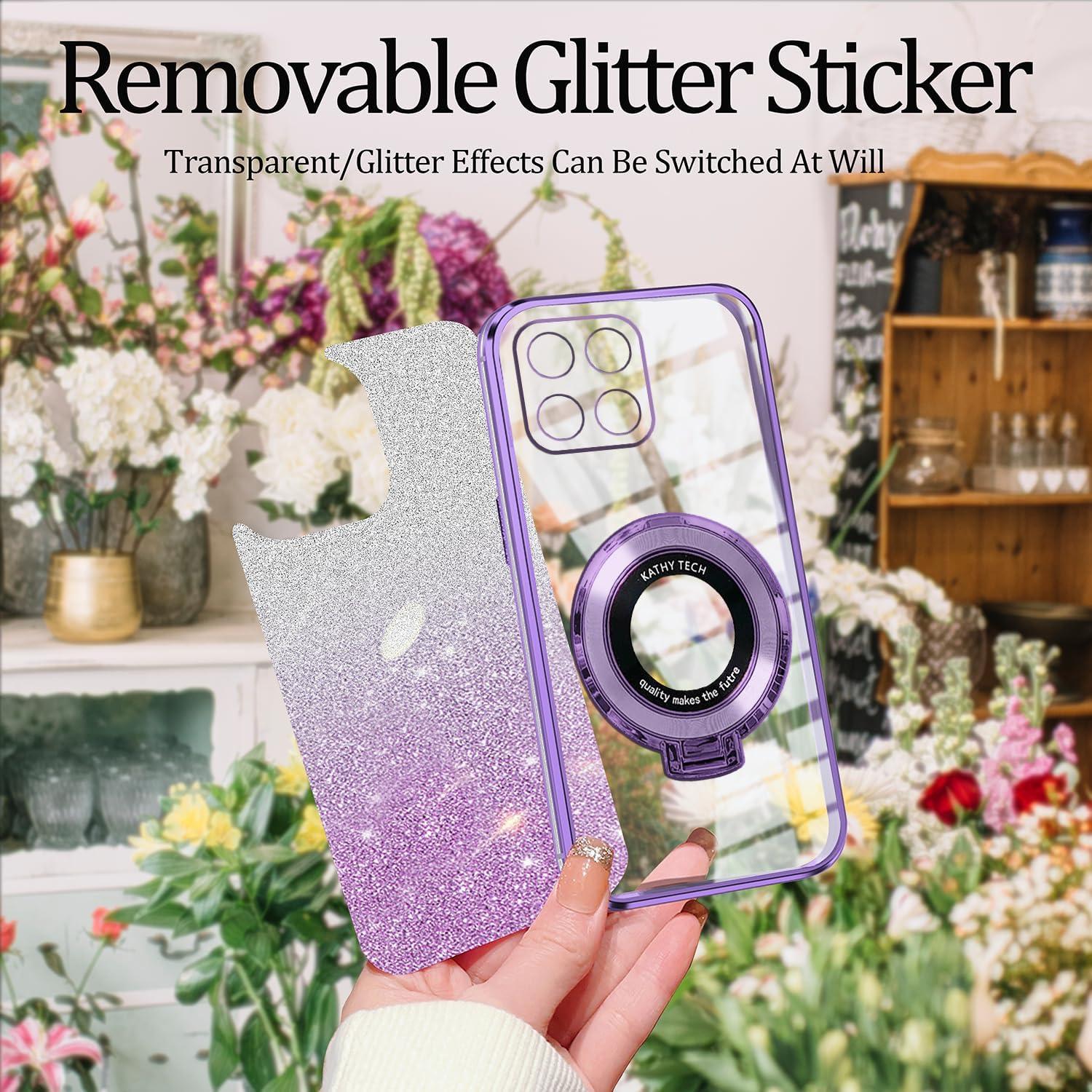 Funda de Silicona Honor X8b Transparente Brillante con Soporte