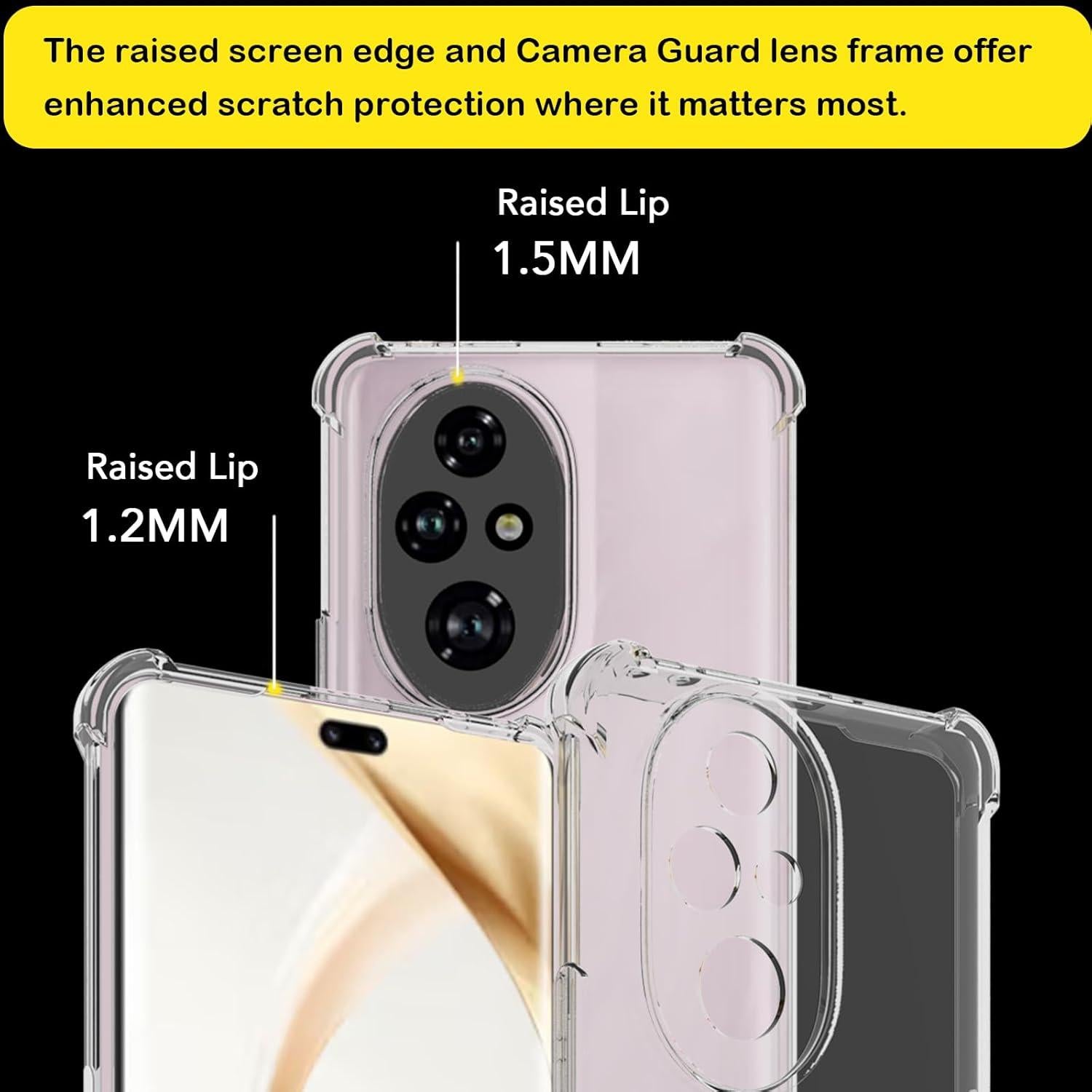 Funda TPU Transparente USTIYA para Honor 200 Pro - Grado Militar