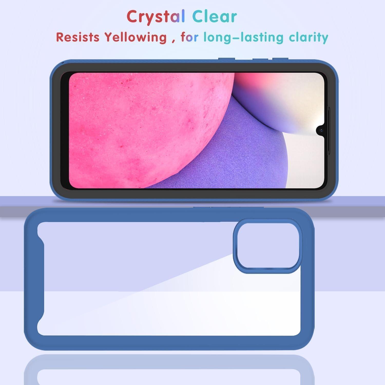 Funda Honor X8a Silicona Antigolpes 360° Transparente Azul