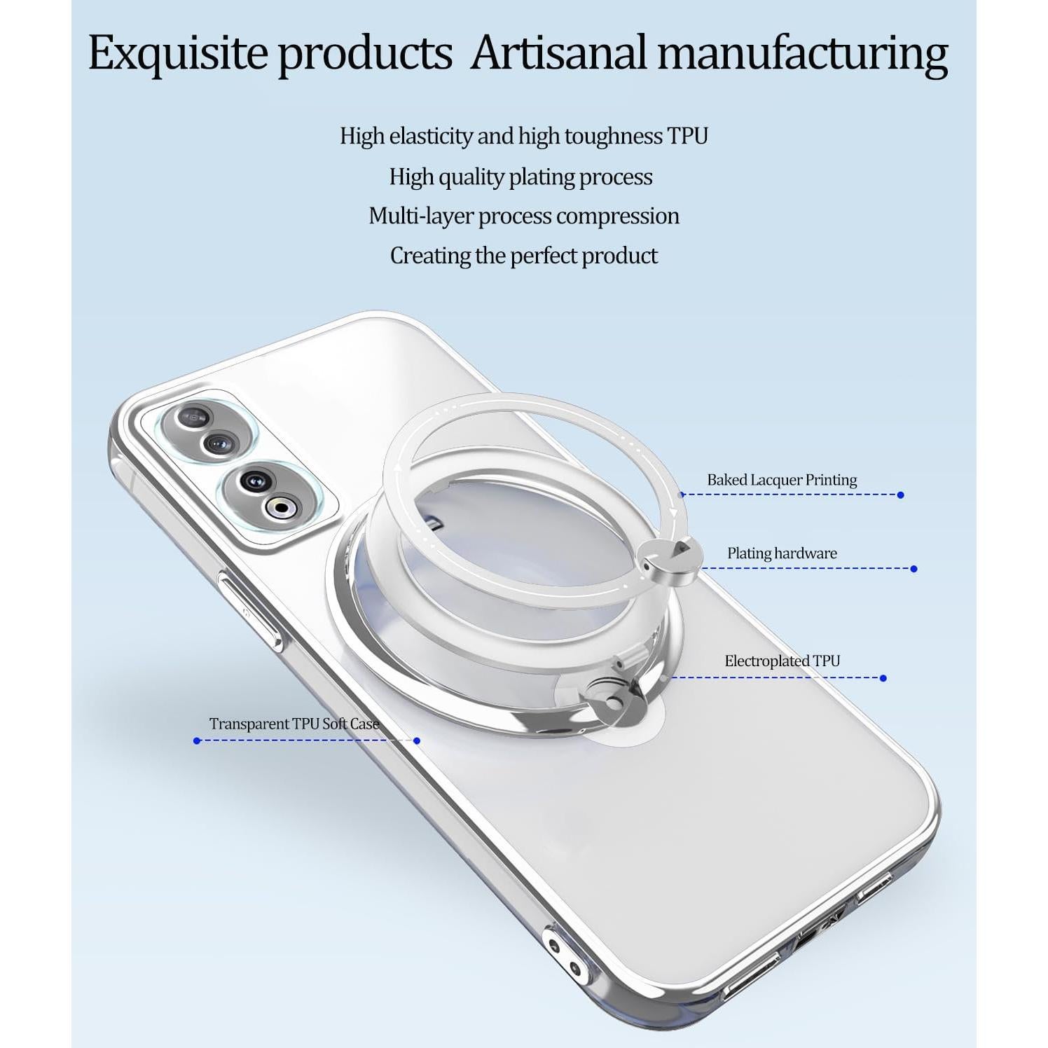 Funda Protectora Honor 90 Anlalish Clara Silicona TPU