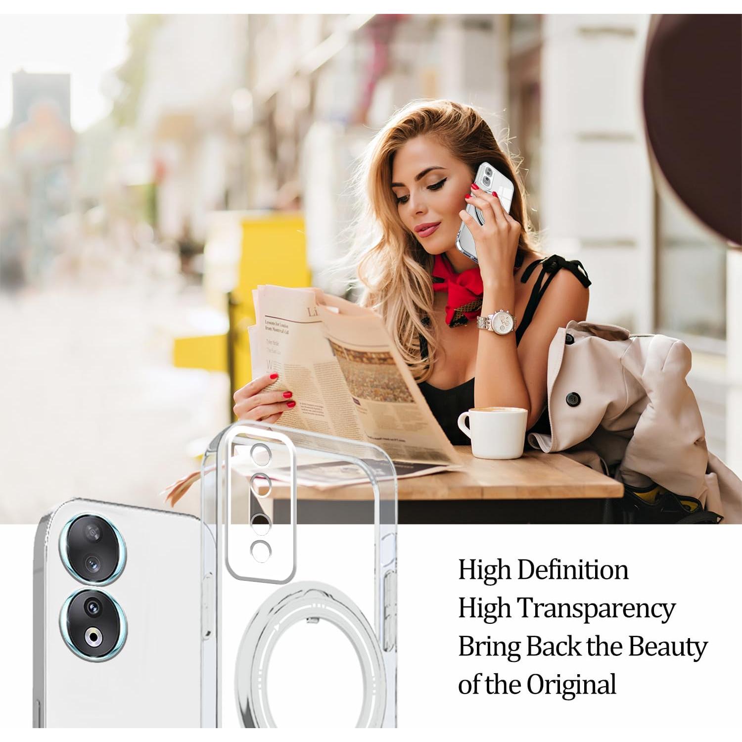 Funda Protectora Honor 90 Anlalish Clara Silicona TPU