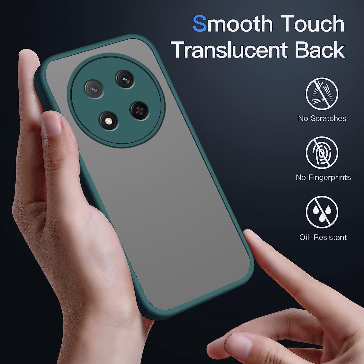 Funda TPU Honor Magic 7 Lite Translúcida Mate Verde Oscuro