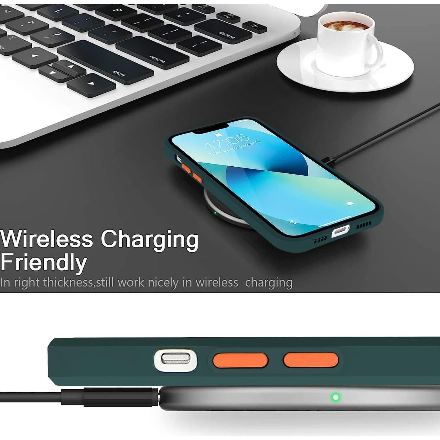 Funda TPU Honor Magic 7 Lite Translúcida Mate Verde Oscuro