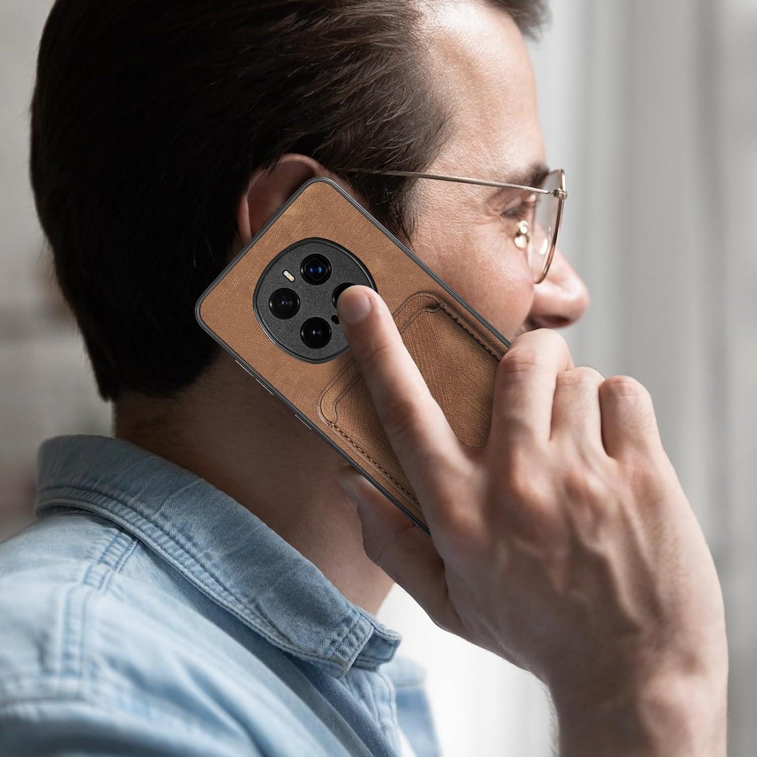 Funda Magnética Ephoou para Honor Magic 7 Pro - Cuero PU Slim