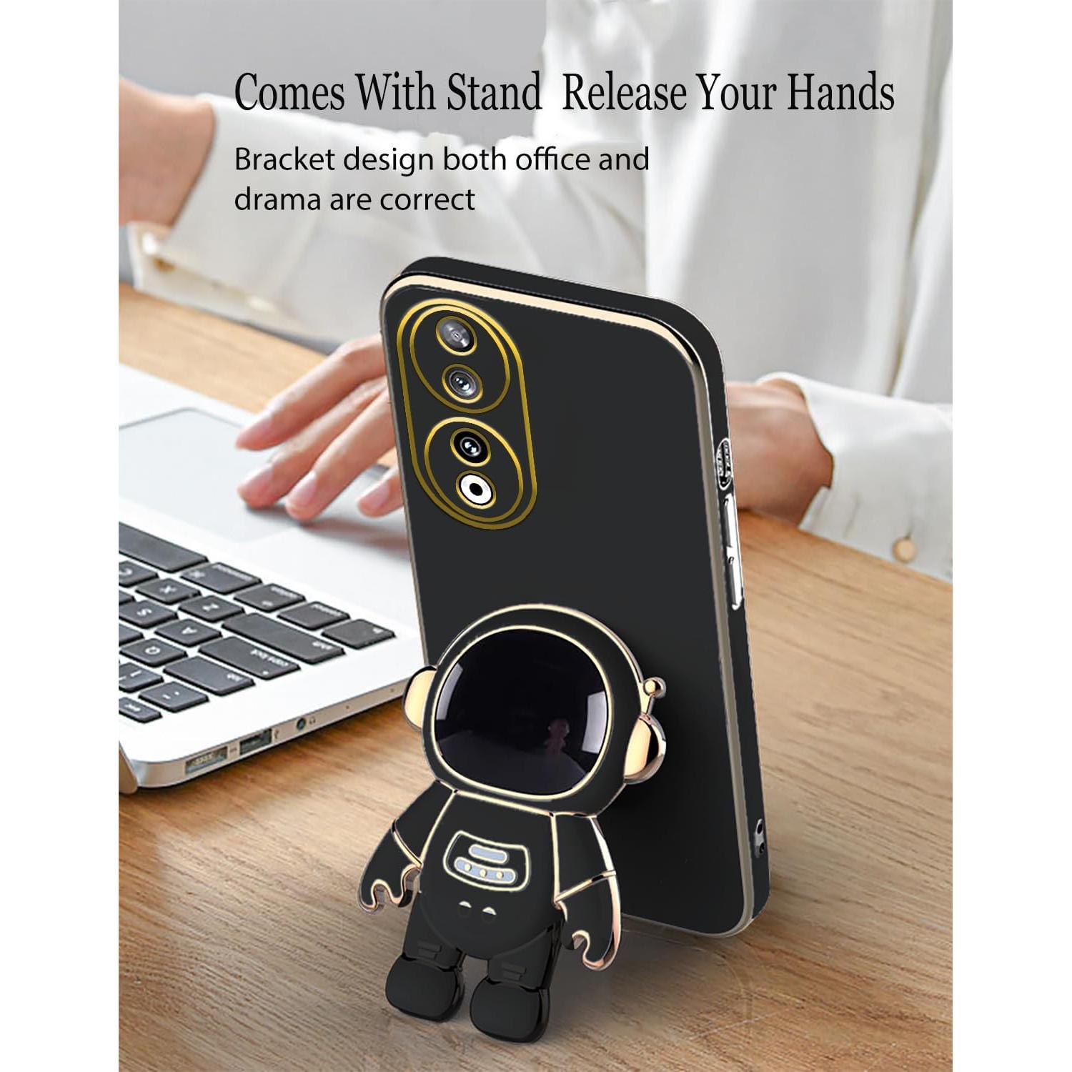 Funda Honor X7b con Soporte Oculto Astronauta - Negro
