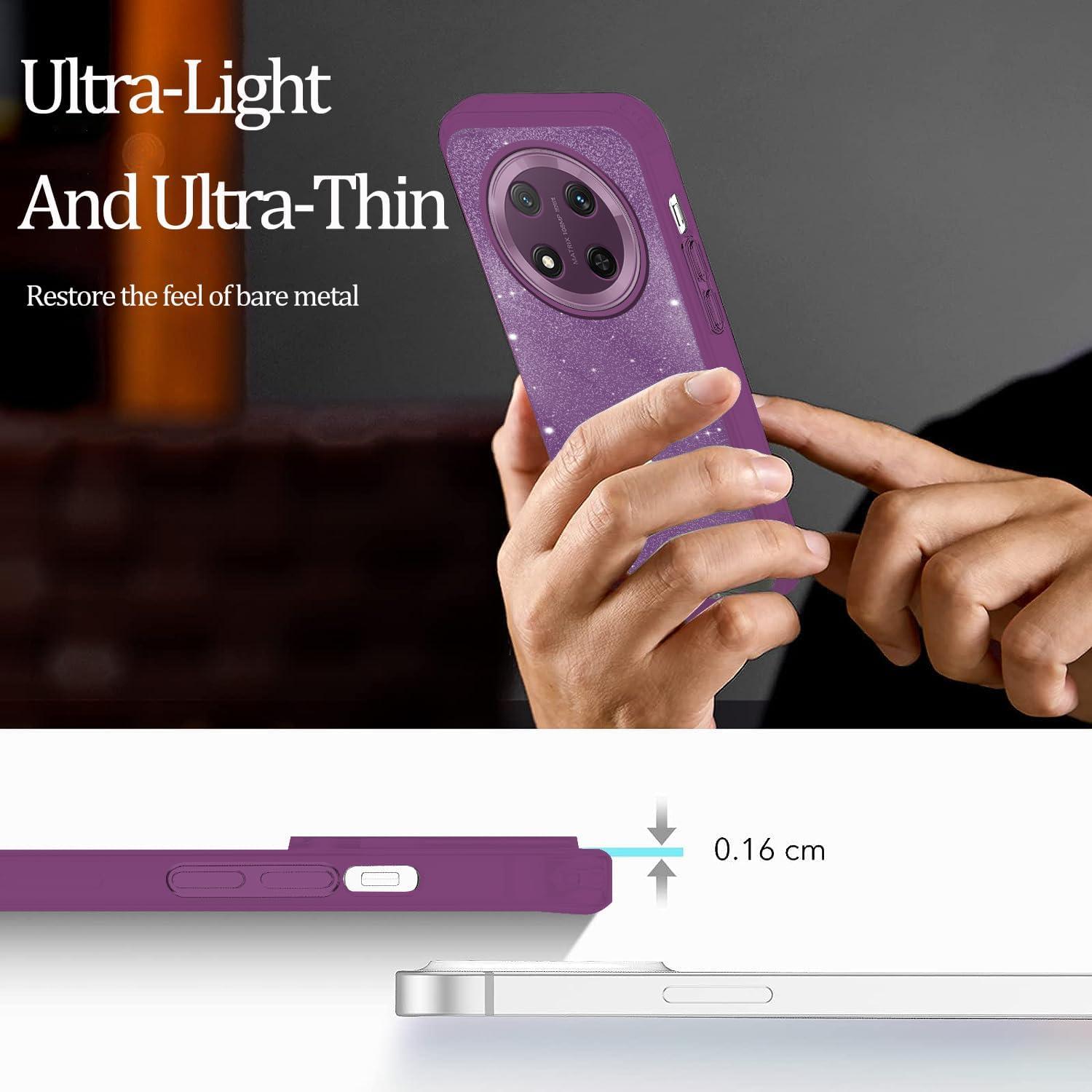 Funda Brillante Honor Magic 7 Lite - Hlgcokro - Púrpura