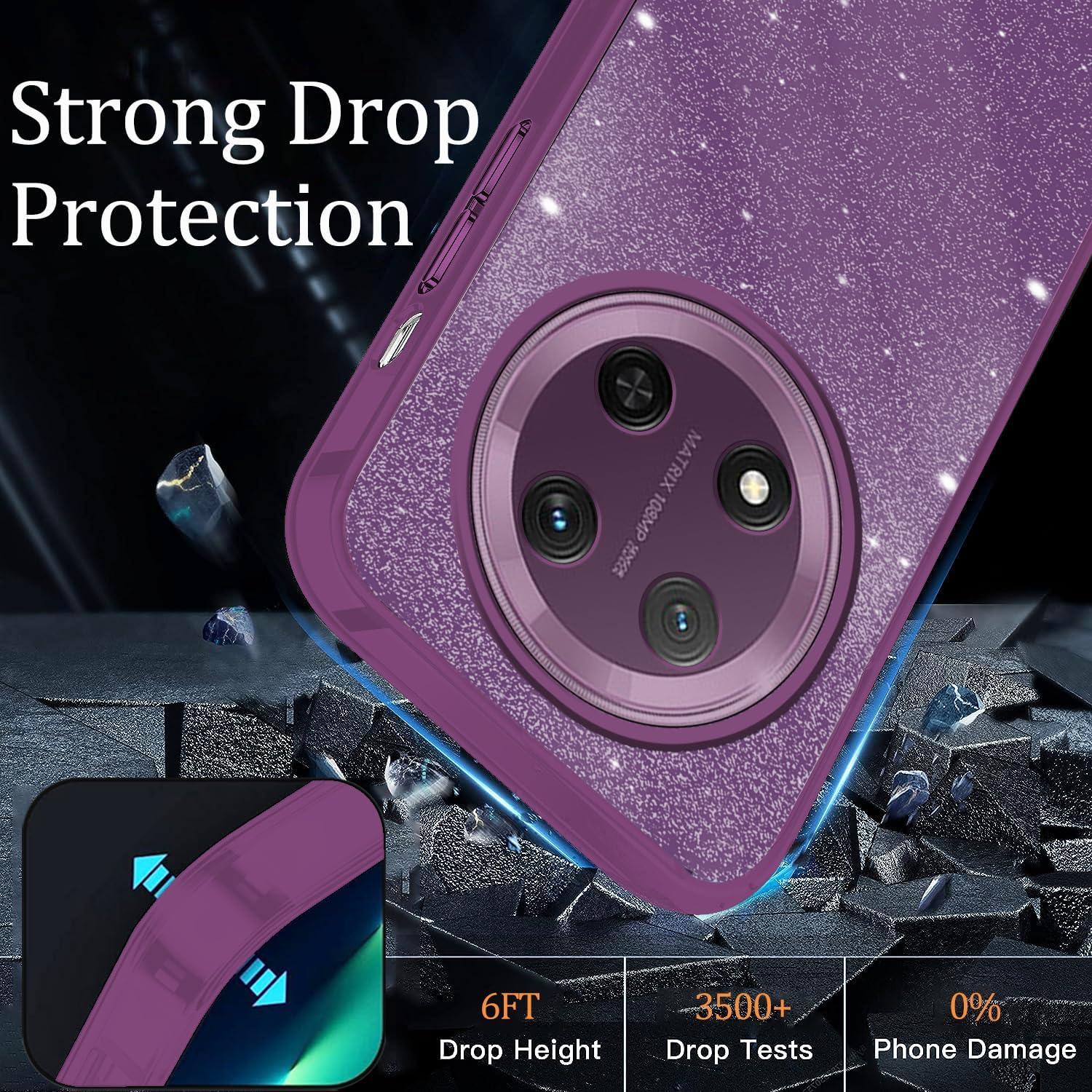 Funda Brillante Honor Magic 7 Lite - Hlgcokro - Púrpura