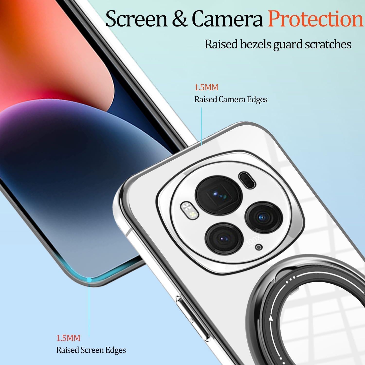 Funda Protectora Honor Magic 6 Pro Silicona TPU Transparente