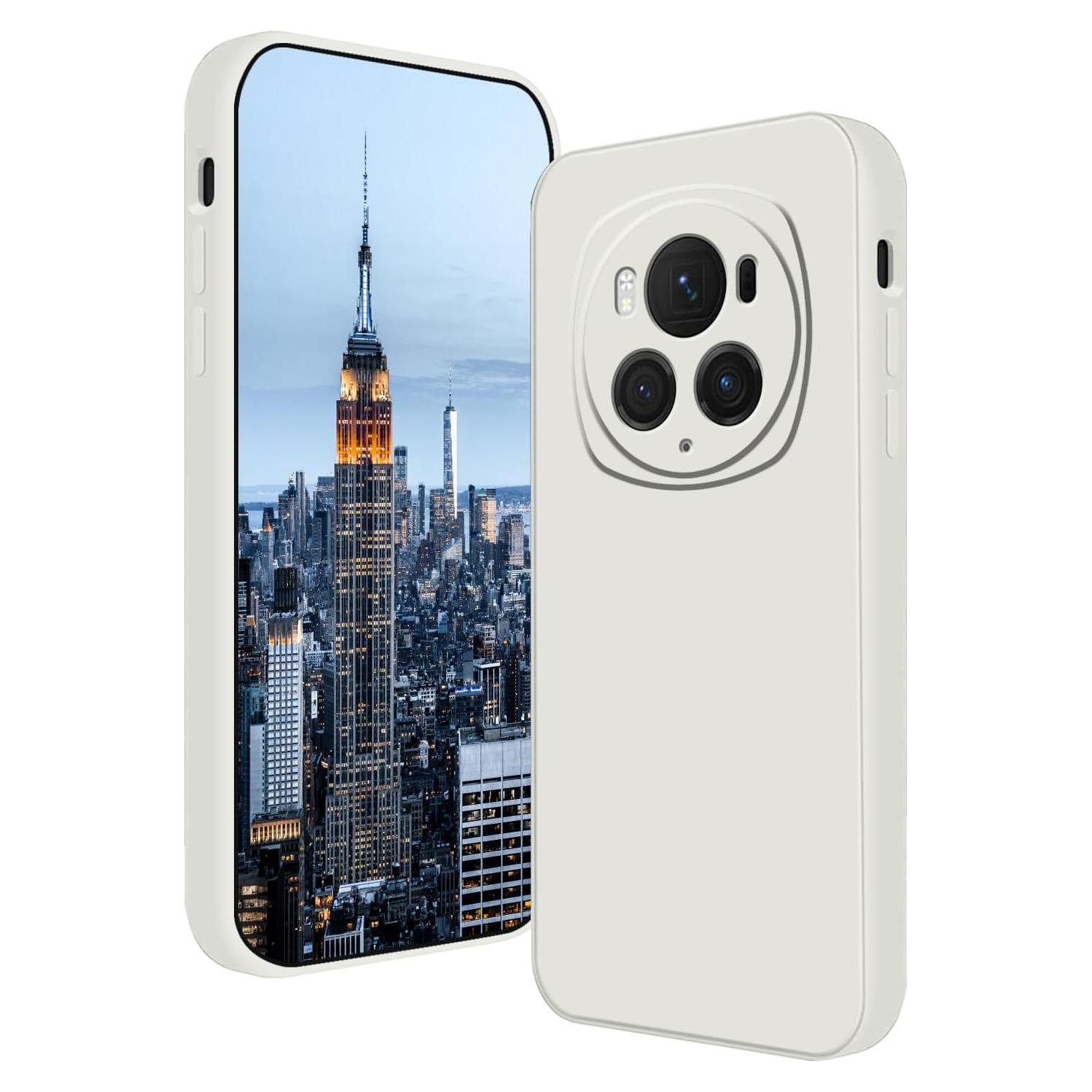 Funda Honor Magic 6 Pro Silicona Líquida Blanca Delgado