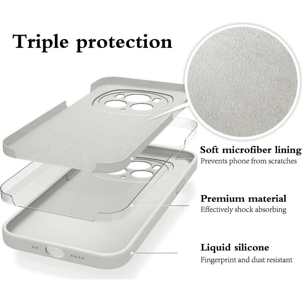 Funda Honor Magic 6 Pro Silicona Líquida Blanca Delgado