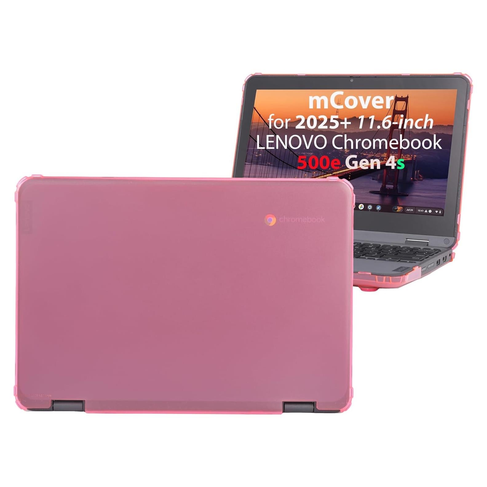 Funda Dura iPearl Rosa para Lenovo 500e Chromebook 11.6"