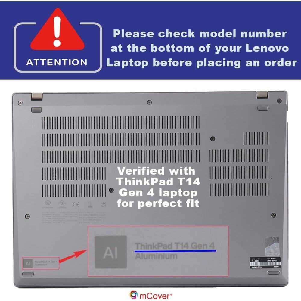 Funda Dura mCover para Lenovo ThinkPad T14 Gen 3/4 14" Transparente