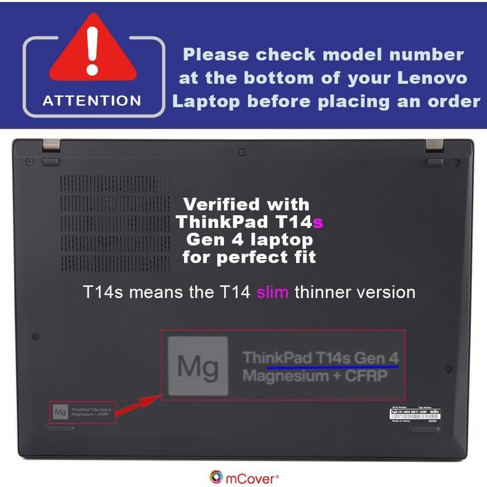 Funda mCover Rosa para Lenovo ThinkPad T14s Slim Gen 3/4