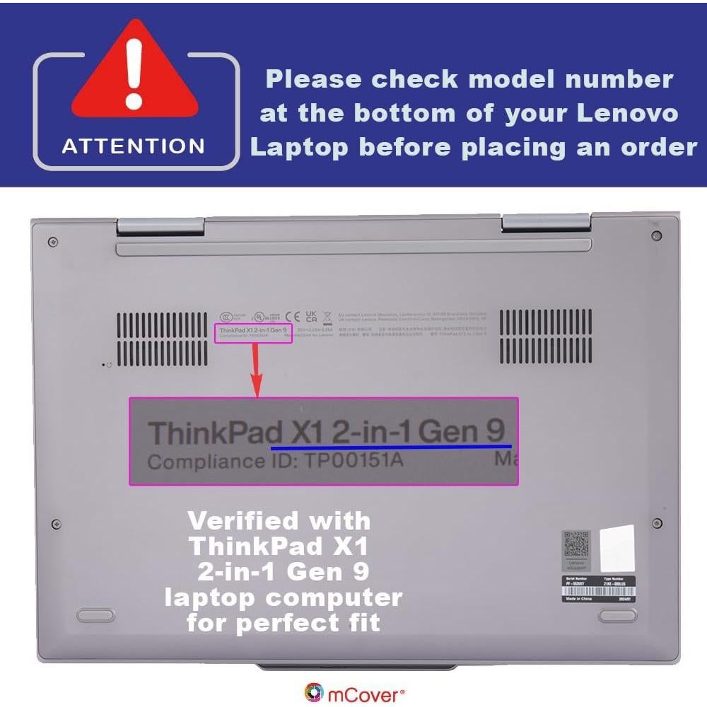 Funda mCover Aqua para Lenovo ThinkPad X1 2-en-1 14" 2024-2025