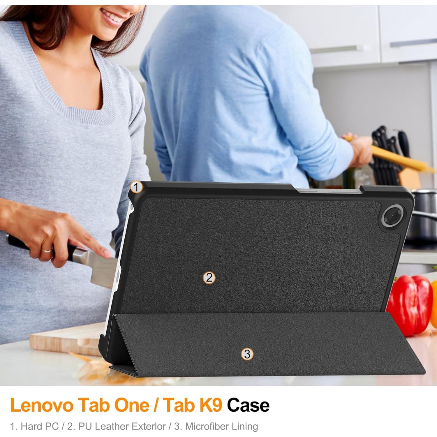 Funda Trifolio Ligera Ratesell para Lenovo Tab K9 8.7" Negra