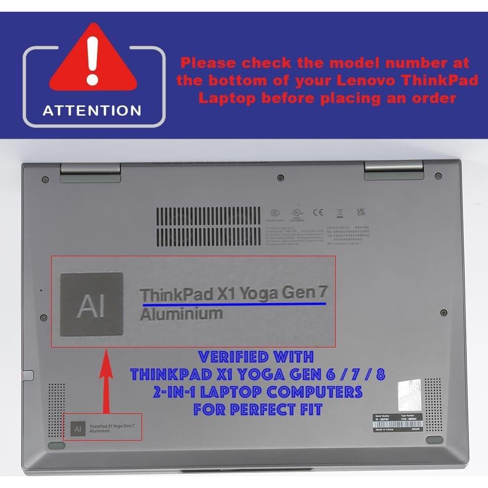 mCover Funda Transparente para Lenovo ThinkPad X1 Yoga 14" 2021-2024