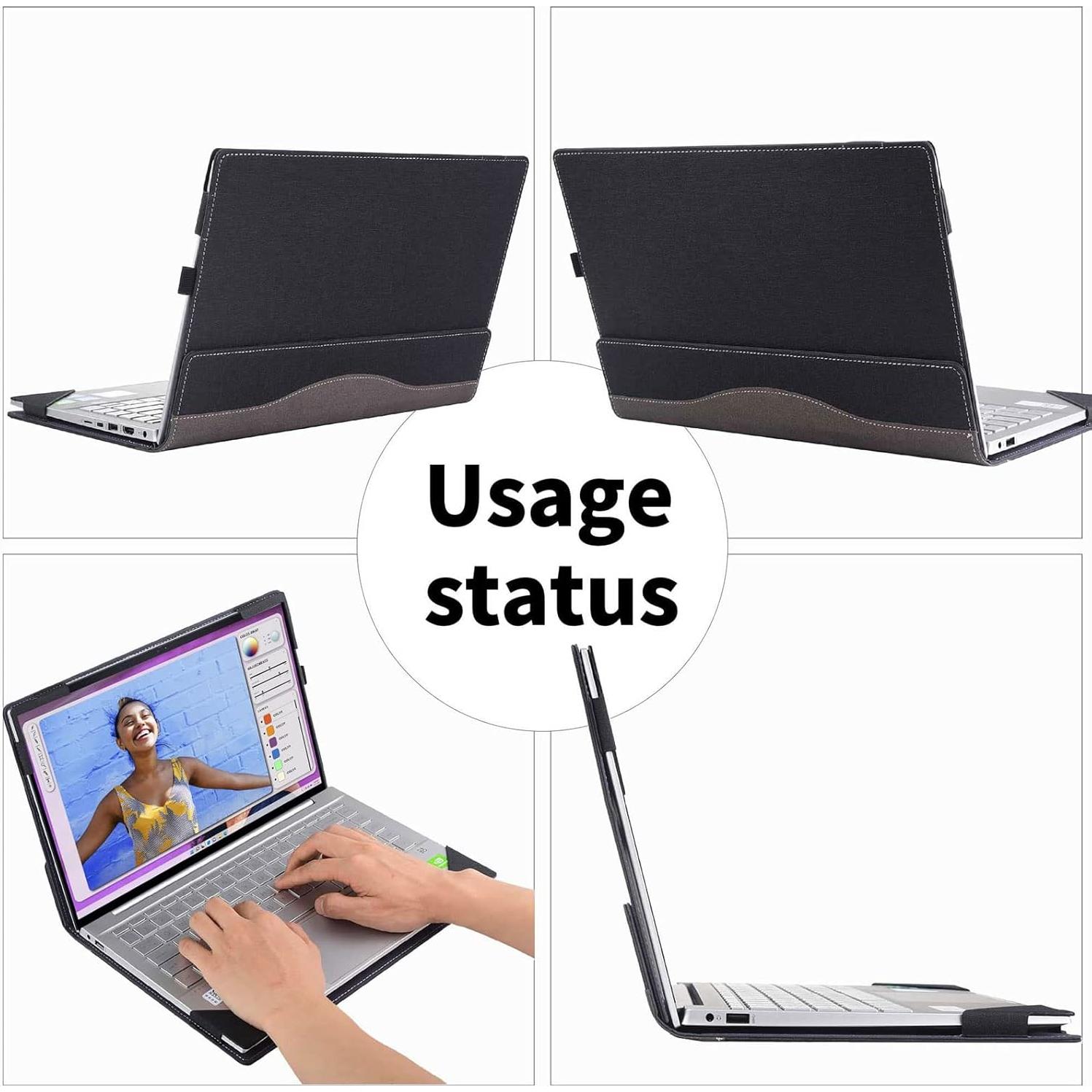 Funda para Laptop Lenovo V15 Gen 5/4/3/2 15.6" PU Negro