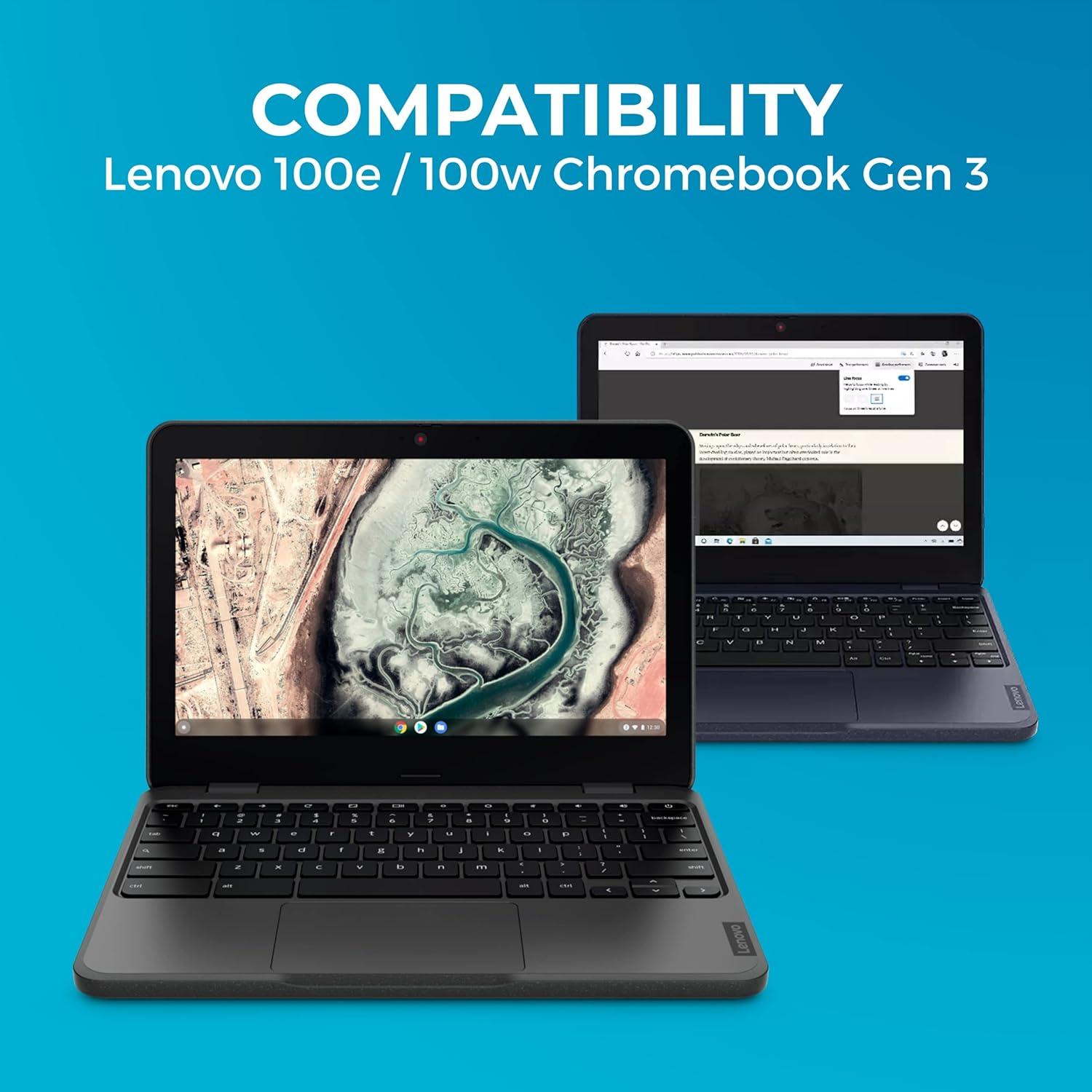 Funda SlimTech Gumdrop para Laptop Lenovo 100e/100w Gen 3 - Negra