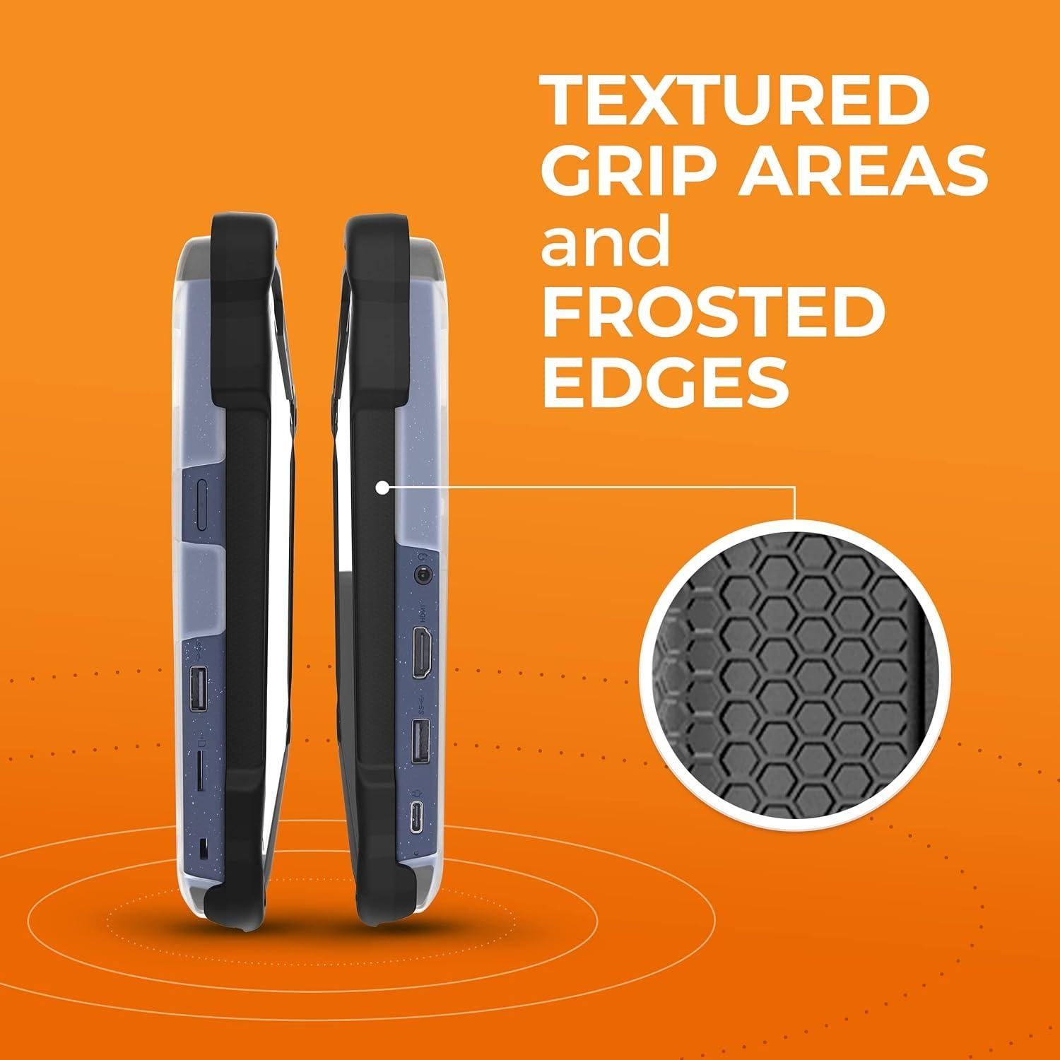 Funda SlimTech Gumdrop para Laptop Lenovo 100e/100w Gen 3 - Negra