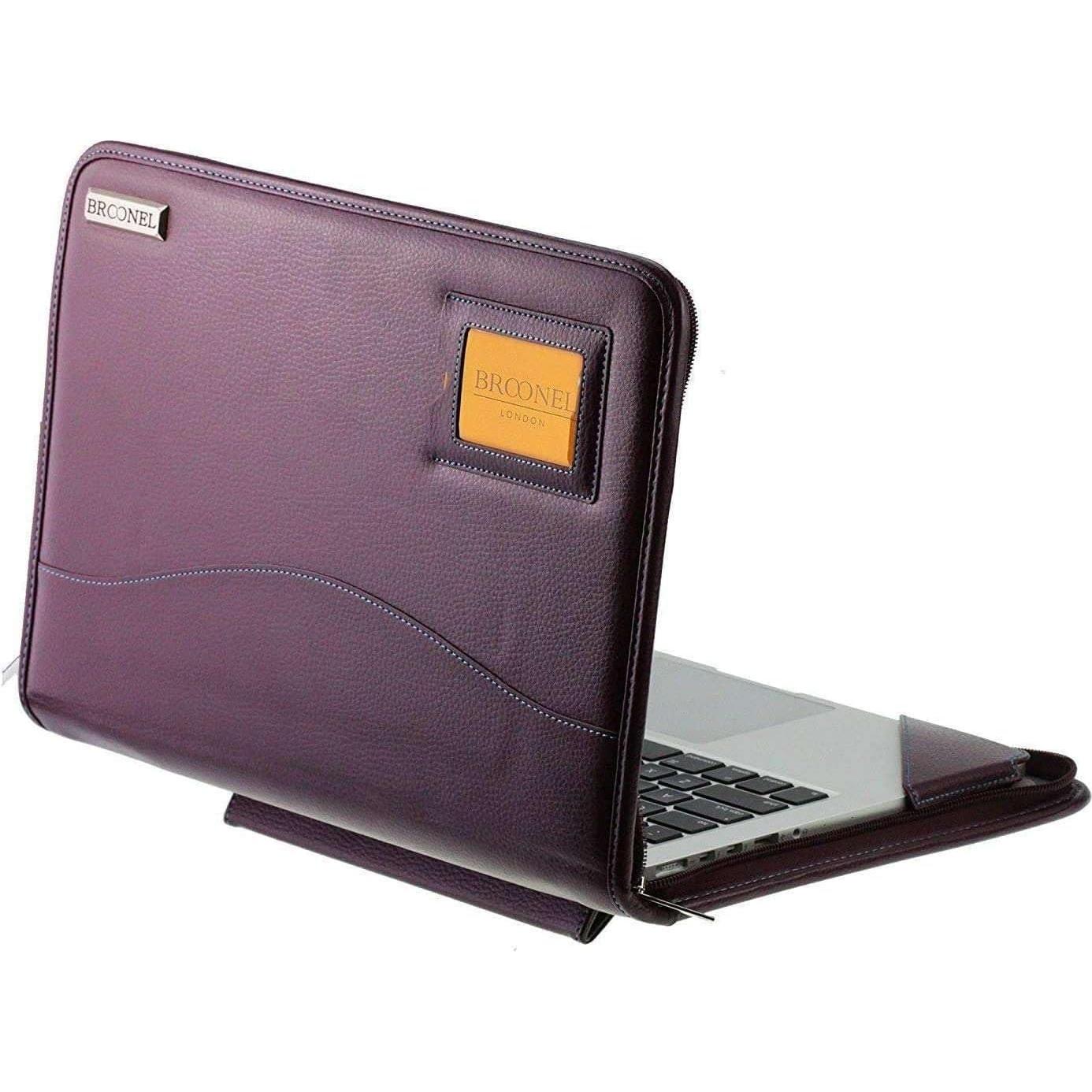 Funda Protectora de Cuero Morado Broonel para Lenovo Yoga 7 14"