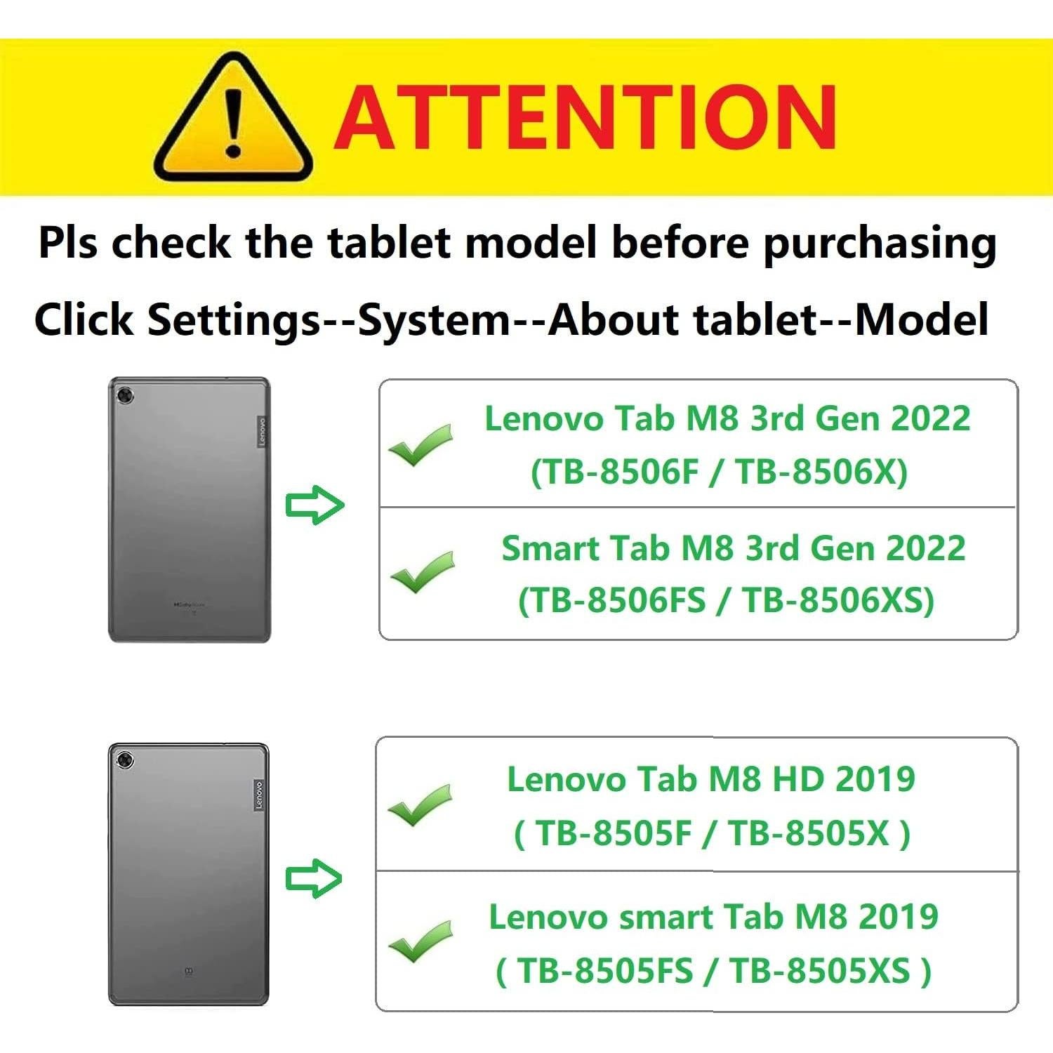 Funda Lenovo Tab M8 3ra Gen 2022 y HD 2019 Azul