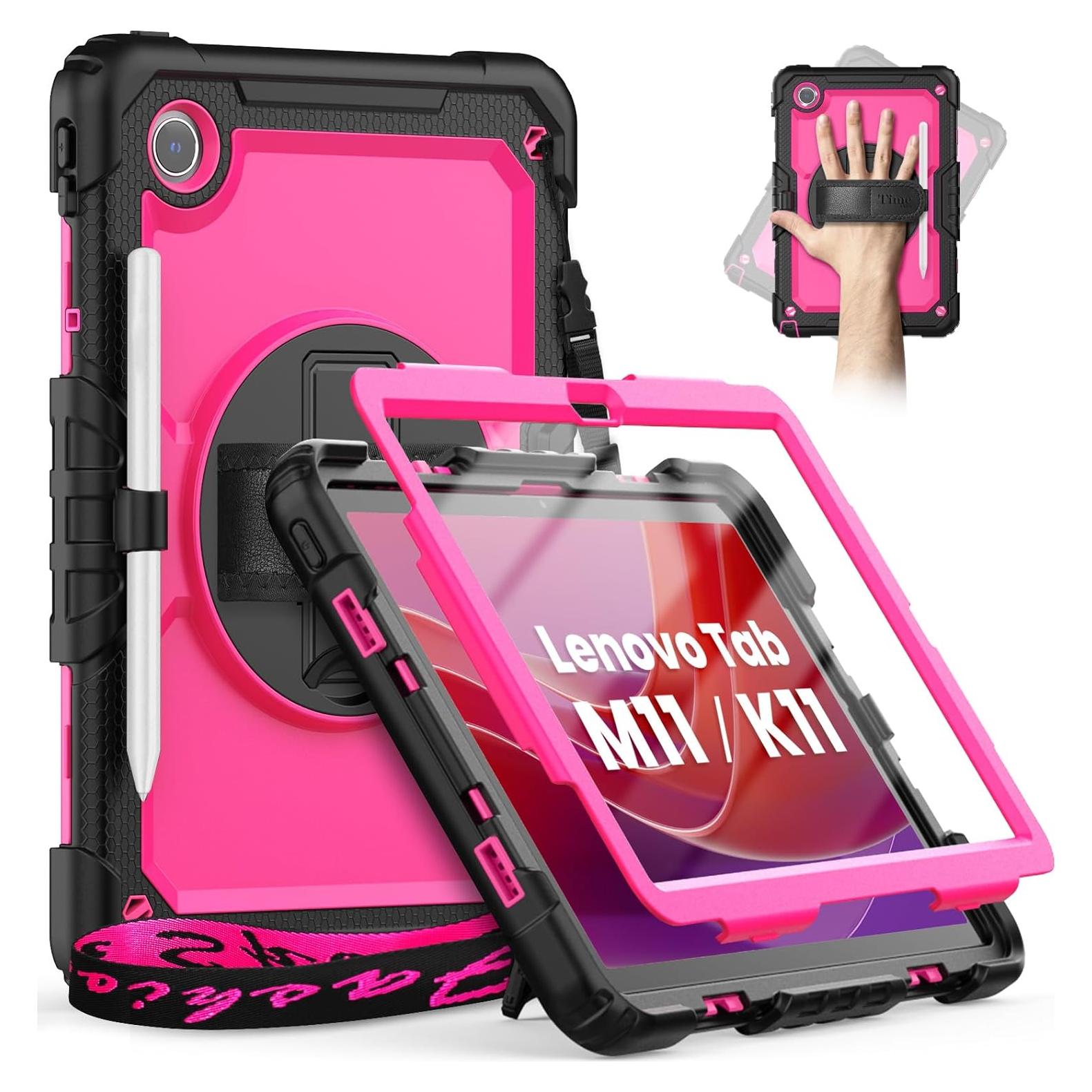 Funda para Lenovo Tab M11 Timecity Rosa 11 Pulgadas con Soporte