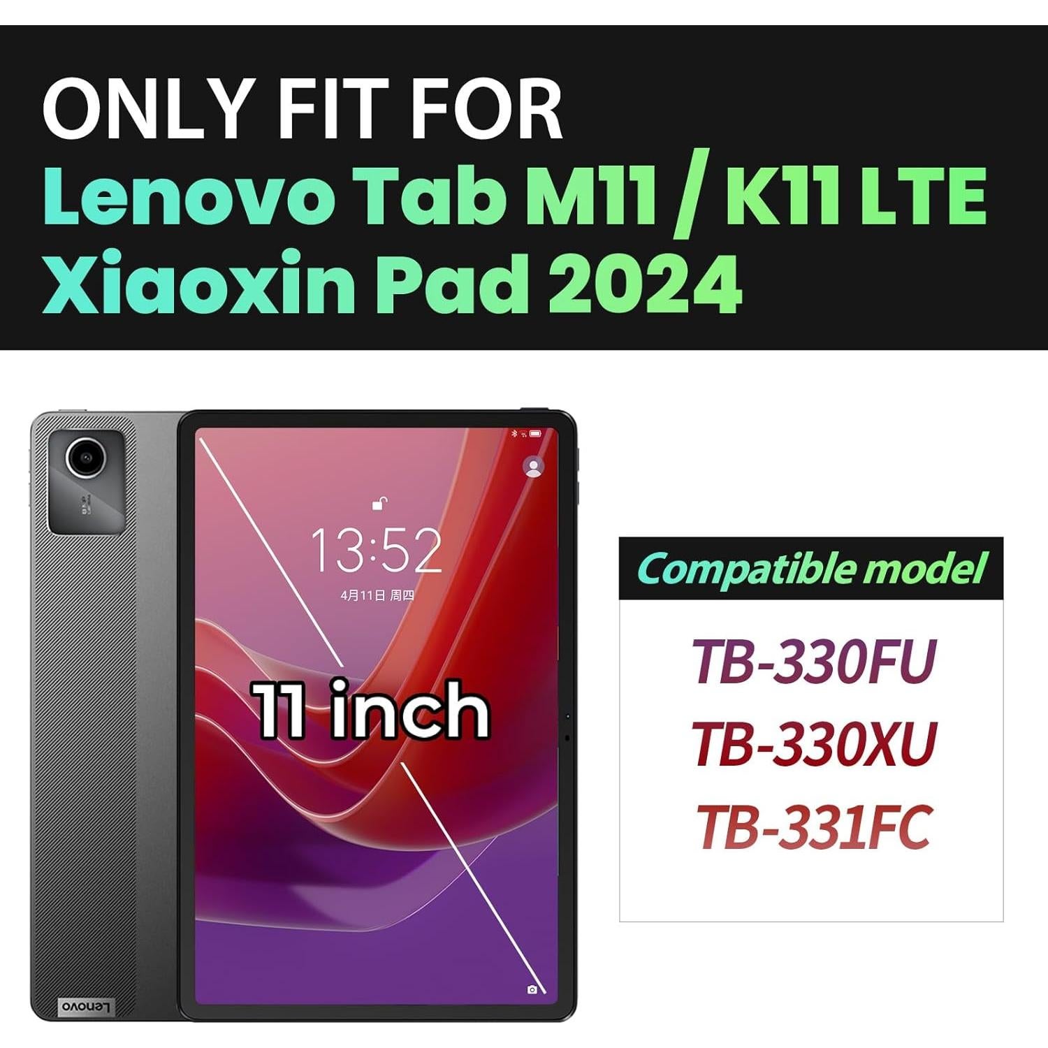 Funda para Lenovo Tab M11 Timecity Rosa 11 Pulgadas con Soporte