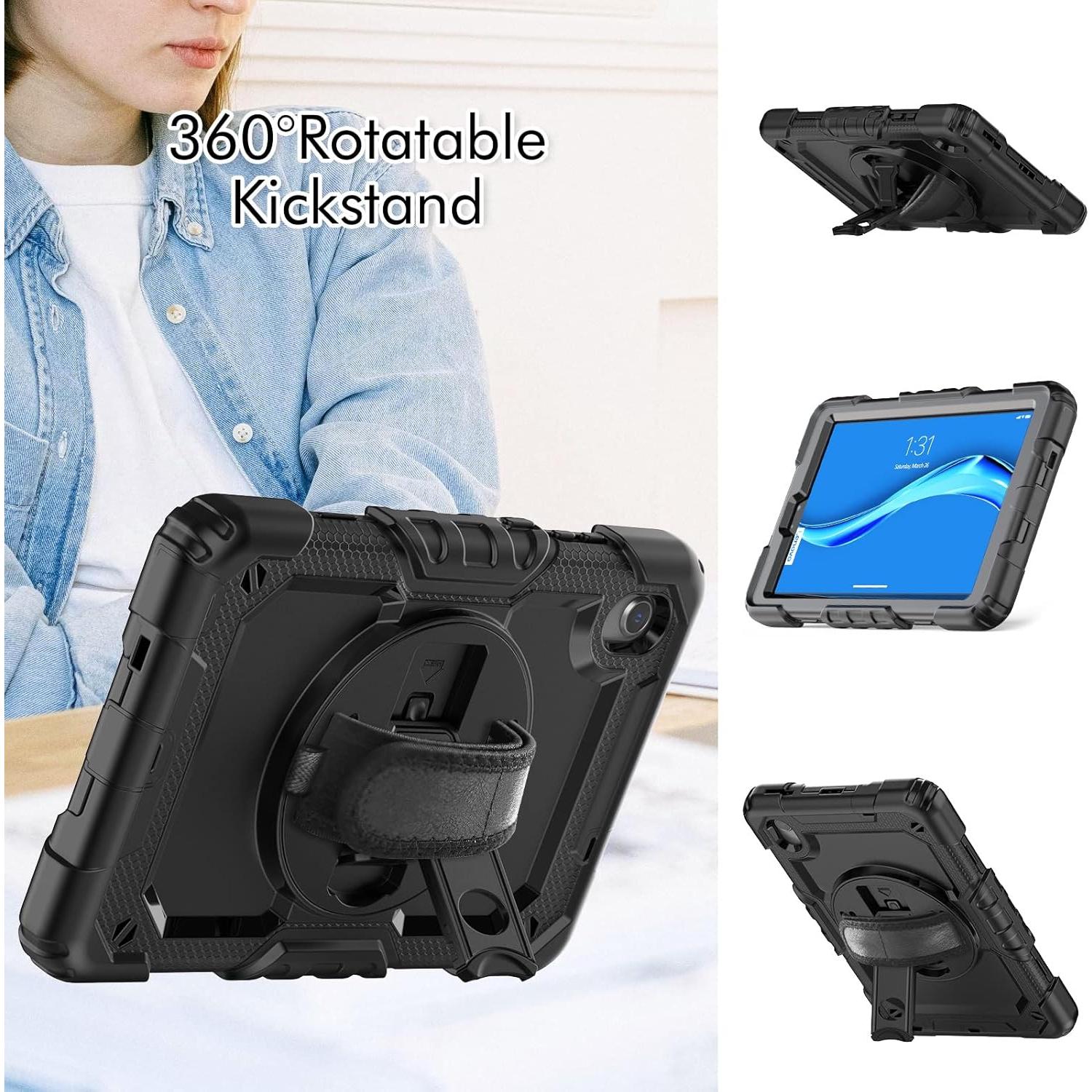 Funda Rugerizada Gylint para Lenovo Tab M8 3ra Gen 2022 Negra