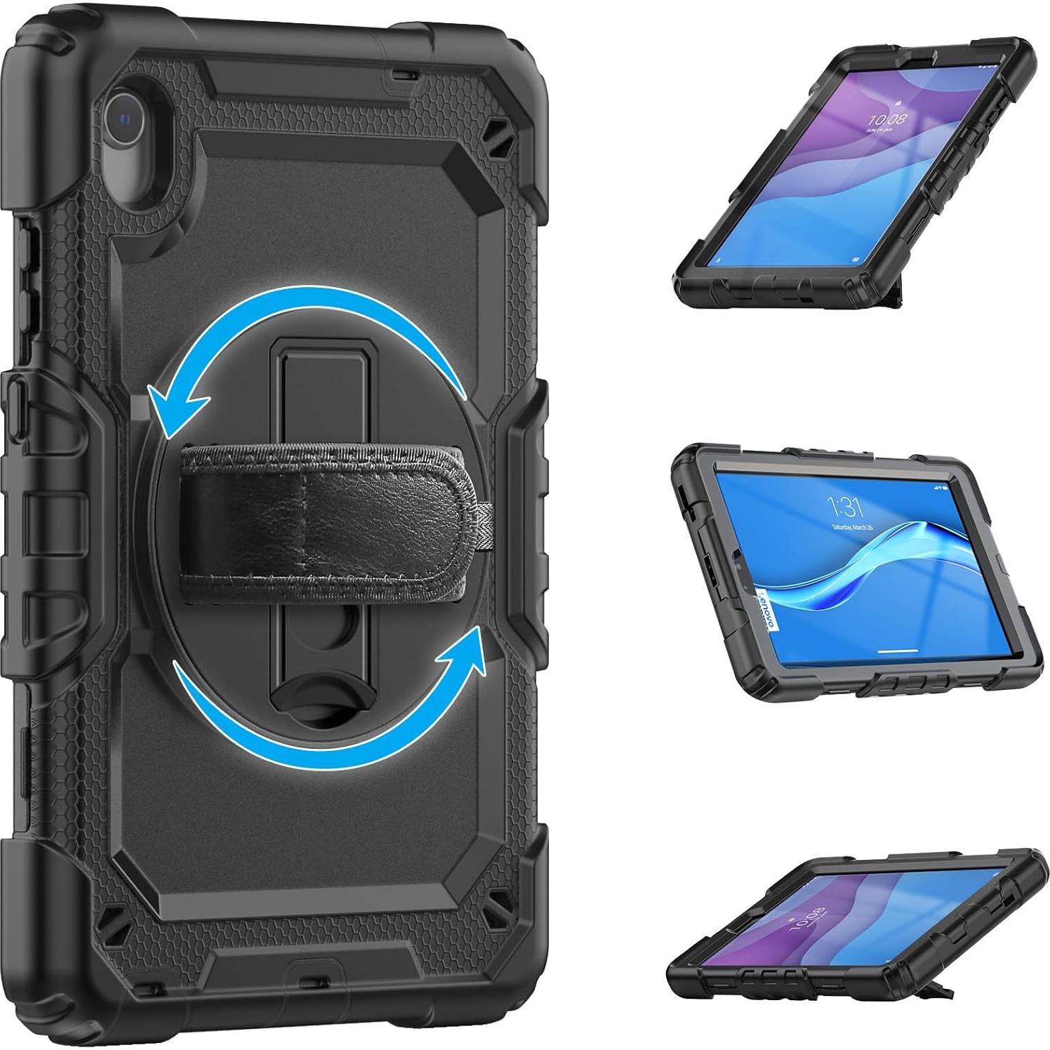 Funda Rugerizada Gylint para Lenovo Tab M8 3ra Gen 2022 Negra