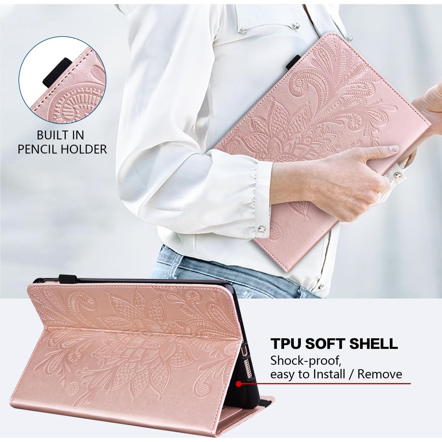 Funda Folio TUOLISG para Lenovo Tab M11 11" Oro Rosa 2024