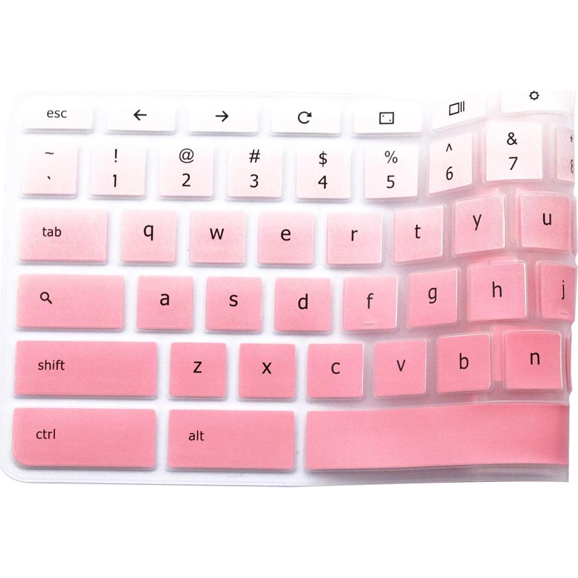 Funda de Teclado Silicona Rosa Gradiente para Lenovo Chromebook 11.6"