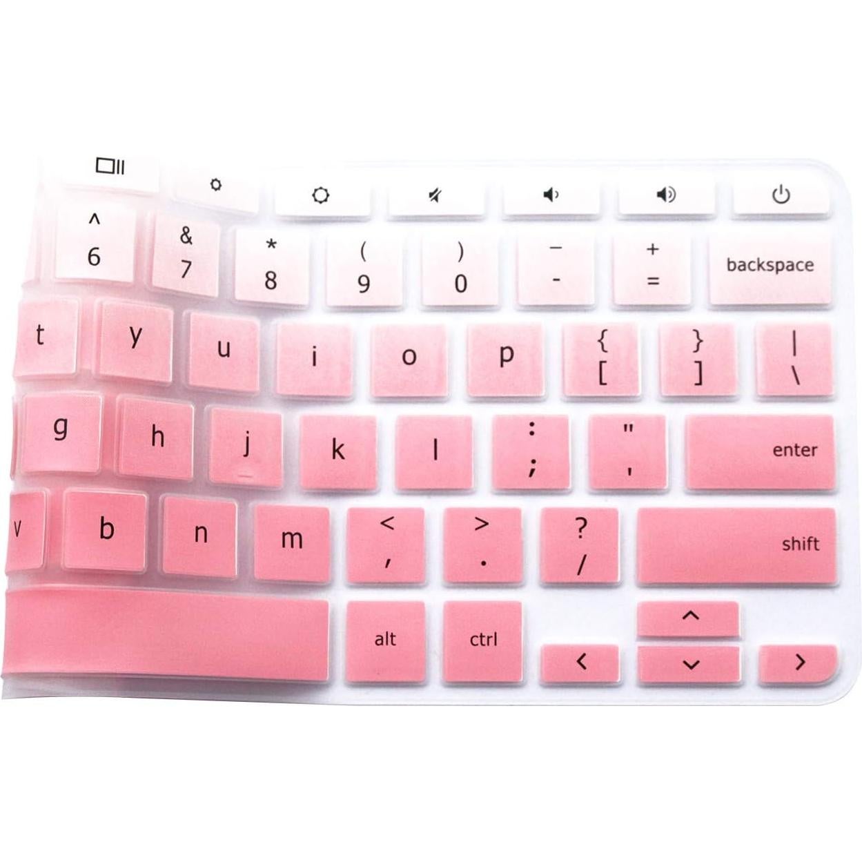 Funda de Teclado Silicona Rosa Gradiente para Lenovo Chromebook 11.6"