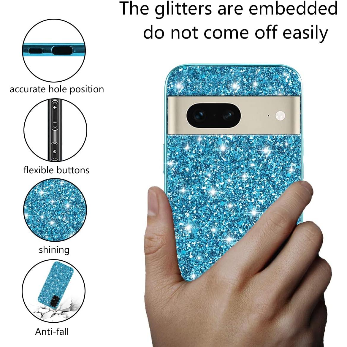 Funda Brillante a Prueba de Golpes Anlalish para Google Pixel 10 Pro - Azul