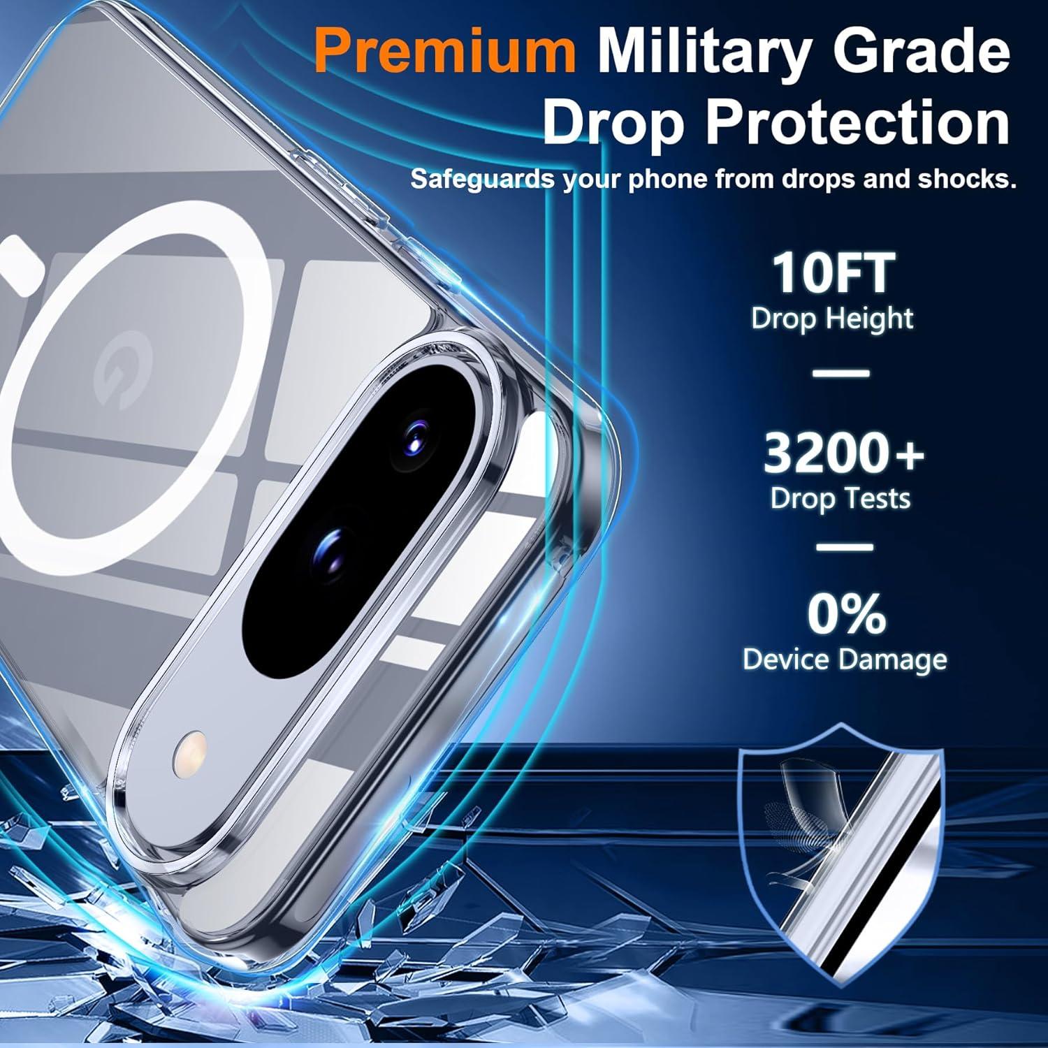 Funda Magnética Teloxy para Google Pixel 10/10 Pro - Protección Militar